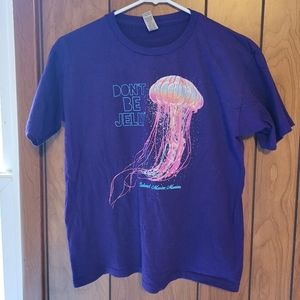 Sz L - Don't Be Jelly - Purple T-Shirt- Great Condition